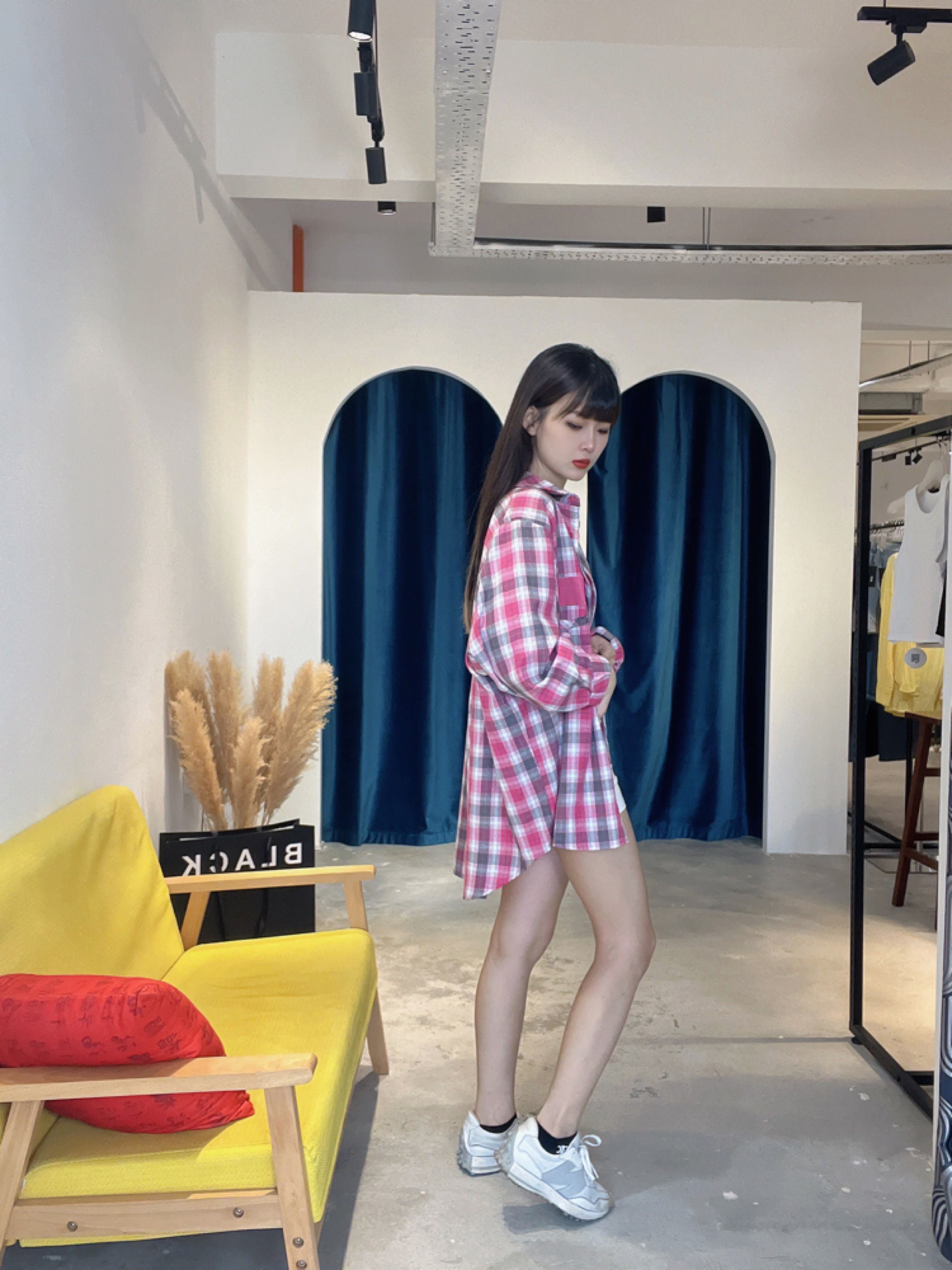 男友风格子衬衫  | Ninestudio.9