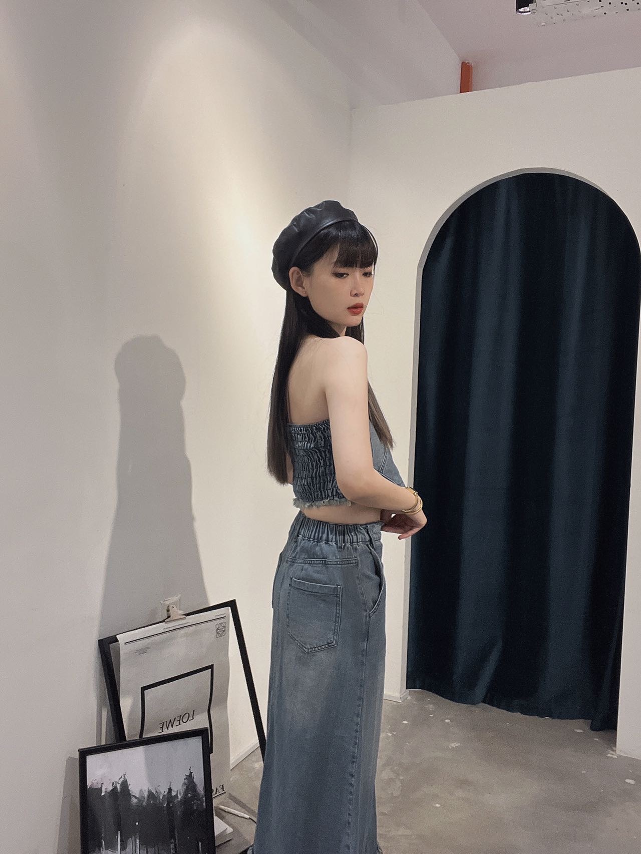 牛仔半身裙 | Ninestudio.9