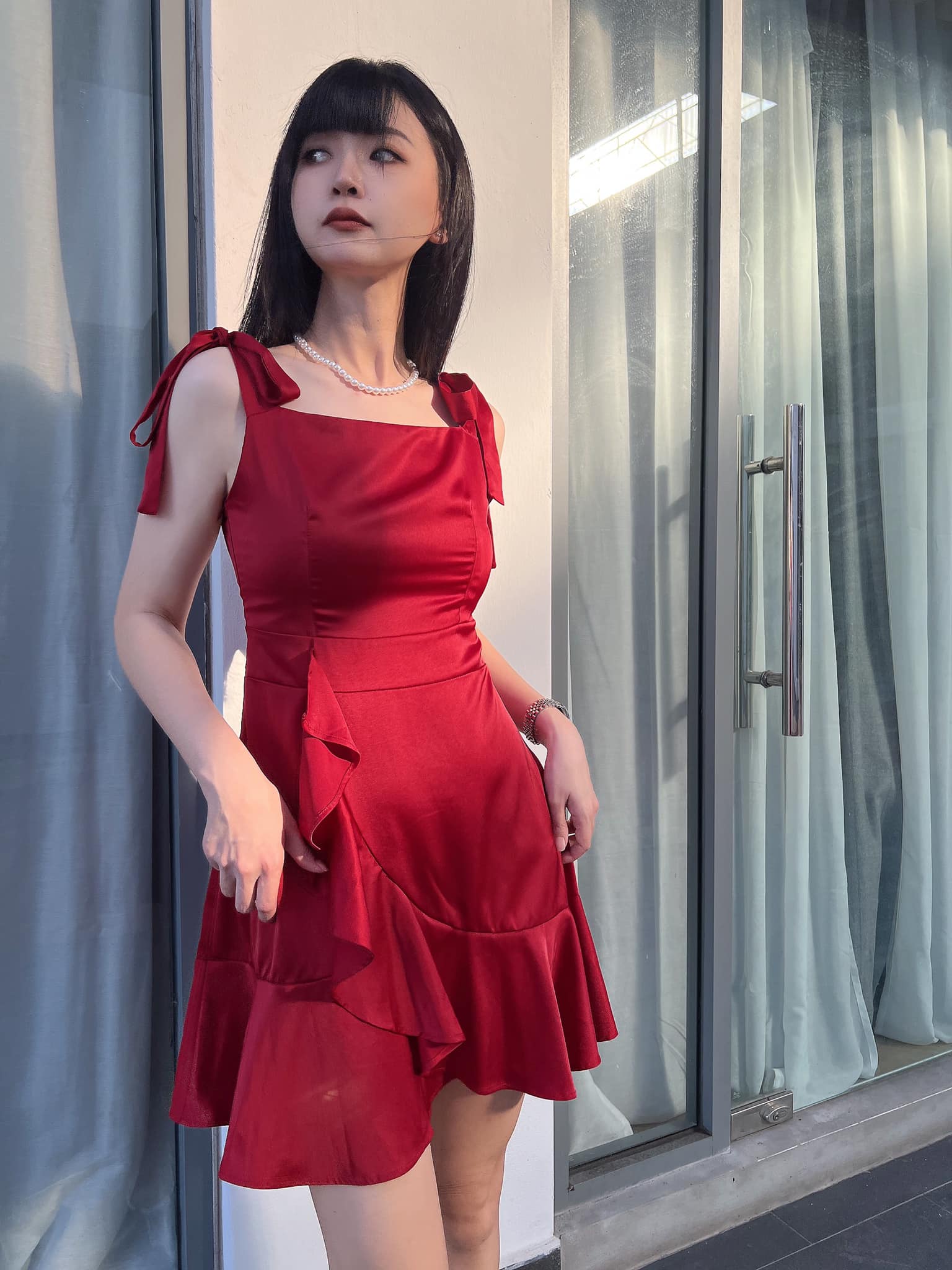 气质丝绸连衣裙 | Ninestudio.9