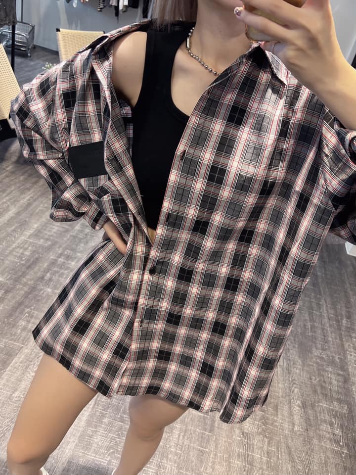 男友风格子衬衫  | Ninestudio.9