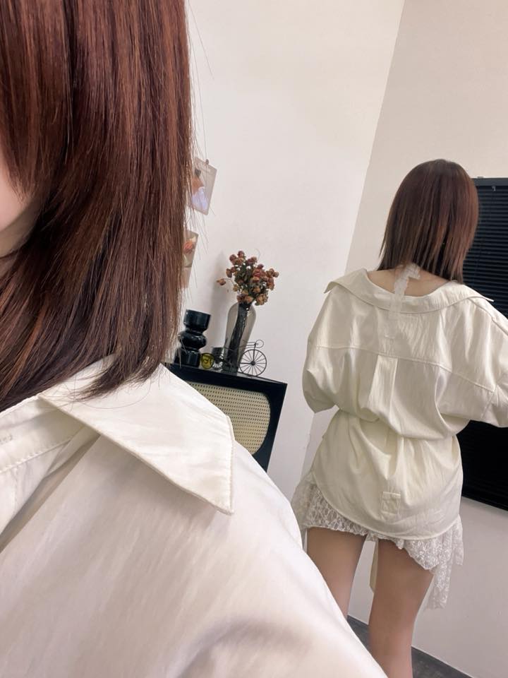两件式蕾丝搭配衬衣 | Ninestudio.9
