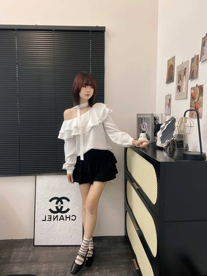 甜美系荷叶边上衣 | Ninestudio.9