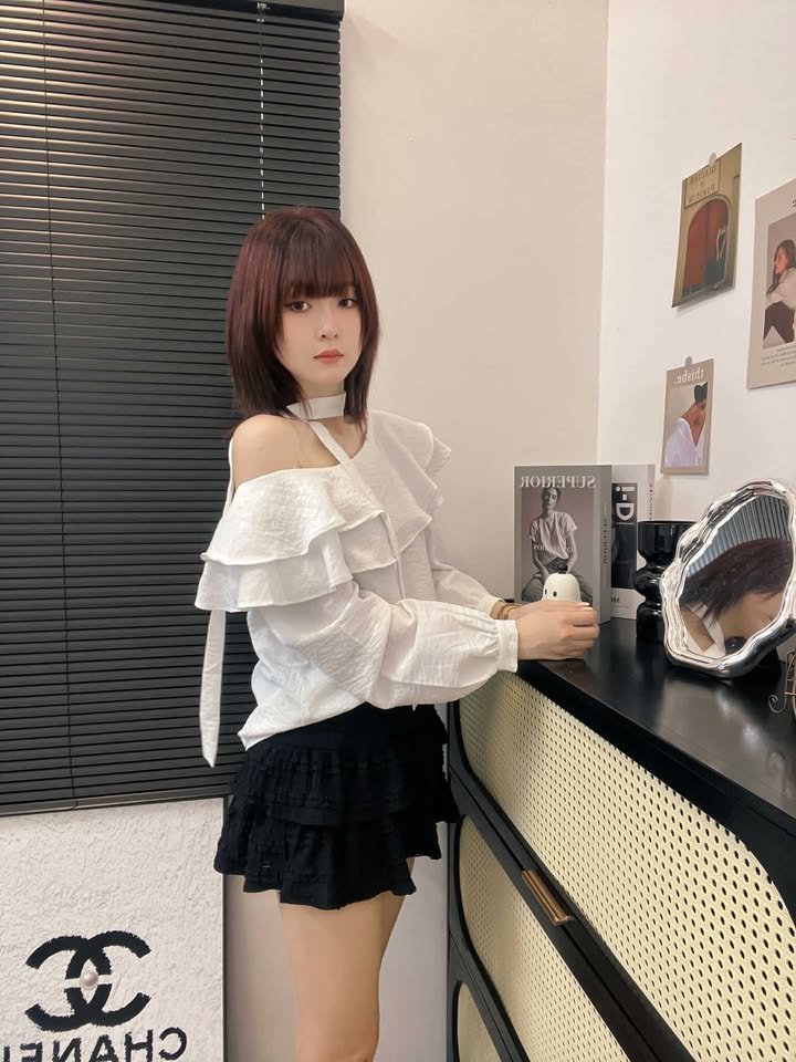 甜美系荷叶边上衣 | Ninestudio.9